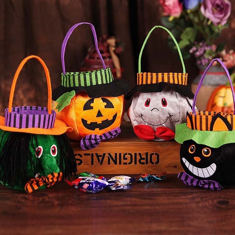 Halloween Candy Bags Cute Gift Bag Pumpkin Witch Candy Boxes - Bellarte Enchanté Halloween Candy Bags Cute Gift Bag Pumpkin Witch Candy Boxes